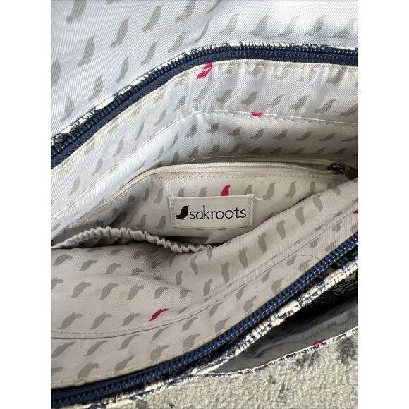 Sakroots Backpack Artist's Circle Blue Floral Embroidered Saddle Bag Purse‎ - Picture 12 of 14